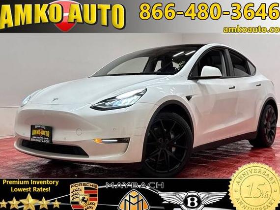 TESLA MODEL Y 2021 5YJYGDEE0MF074343 image